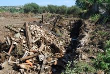 L'area sottoposta a sequestro